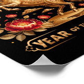 Year Of The Horse Happy New Year 2026  Poster (Ecke)