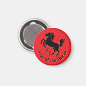 Year of the Horse Magnet (Vorderseite/Rückseite)