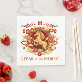 Year of the Horse New Years Eve Party Serviette