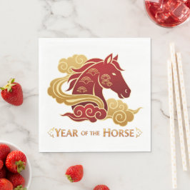 Year of the Horse New Years Eve Party Serviette