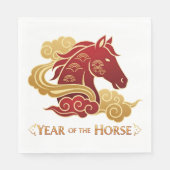 Year of the Horse New Years Eve Party Serviette (Vorderseite)