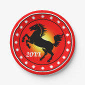 Year of the Horse Pappteller (Vorderseite)