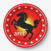 Year of the Horse Pappteller (Vorderseite)