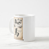 Year of the Horse Scroll: Traditional Chinese Art Kaffeetasse (Vorderseite Links)