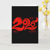 Year Of The Horse Zodiac Happy Chinese Lunar New Y Karte (Gelbe Blume)