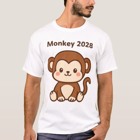 Year of the Monkey 2028 T-Shirt (Vorderseite)