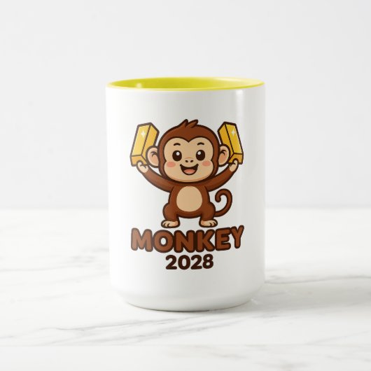 Year of the Monkey 2028 Tasse (Zentrum)