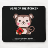 Year Of The Monkey Chinese Zodiac Lunar New Year Mousepad (Vorne)
