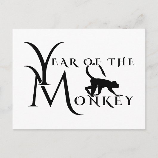 Year of the Monkey Postkarte (Vorderseite)