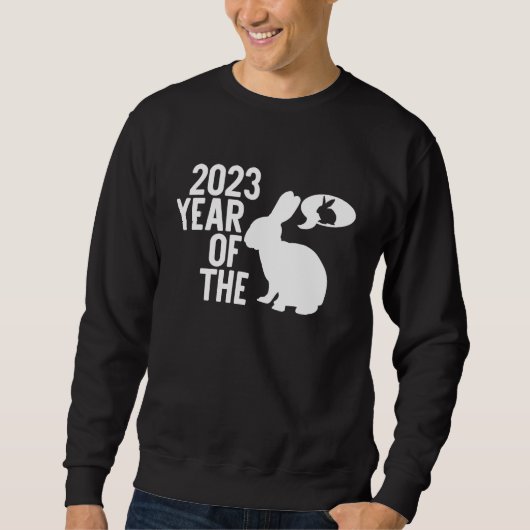 Year Of The Rabbit 2023 Happy Chinese Lunar New Ye Sweatshirt (Vorderseite)