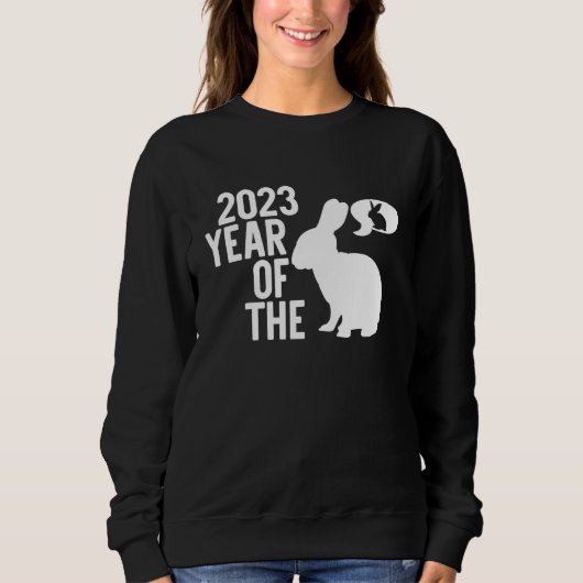 Year Of The Rabbit 2023 Happy Chinese Lunar New Ye Sweatshirt (Vorderseite)