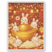 Year of the rabbit aufkleber (Vorderseite)