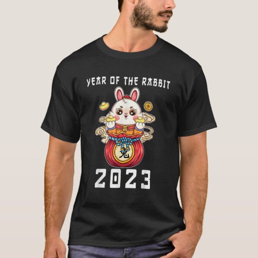 Year of The Rabbit Chinese Zodiac Lunar New Year 2 T-Shirt (Vorderseite)