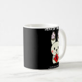 Year Of The Rabbit Chinese Zodiac Lunar New Year Kaffeetasse (VorderseiteRechts)