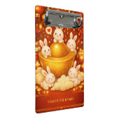 Year of the rabbit mini klemmbrett (Schrägansicht)