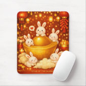 Year of the rabbit mousepad (Mit Mouse)