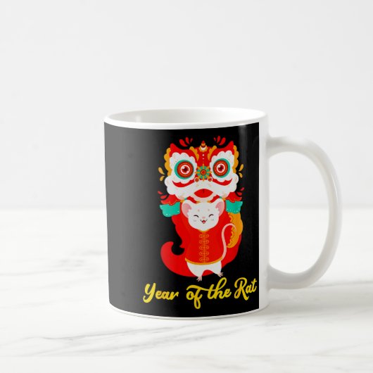 Year Of The Rat Shirt Kids 2020 Chinese Lunar New Kaffeetasse (Rechts)