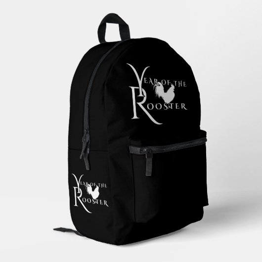 Year of the Rooster Bedruckter Rucksack (Rückseitige Ecke links)