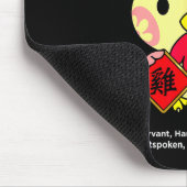Year Of The Rooster Chinese Zodiac Lunar New Year  Mousepad (Ecke)