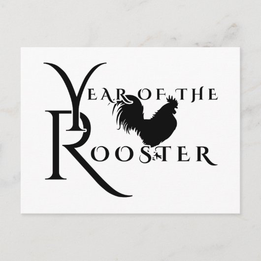 Year of the Rooster Postkarte (Vorderseite)