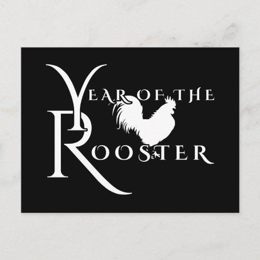 Year of the Rooster Postkarte (Vorderseite)