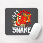 Year Of The Snake 2025 Chinese New Year 2025 Red S Mousepad (Mit Mouse)