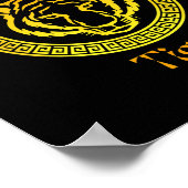 Year Of The Tiger 2022 Circular Asian Chinese New  Poster (Ecke)