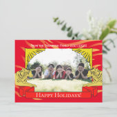 Year of the Tiger New Year Card Einladung (Stehend Vorderseite)