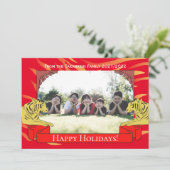 Year of the Tiger New Year Card Einladung (Stehend Vorderseite)