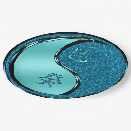 Year of the Water Snake Pappteller (Schrägansicht)