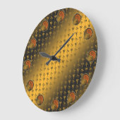 Year of the Wood Horse Große Wanduhr (Winkel)