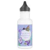 Year text JW watercolors Edelstahlflasche (Links)