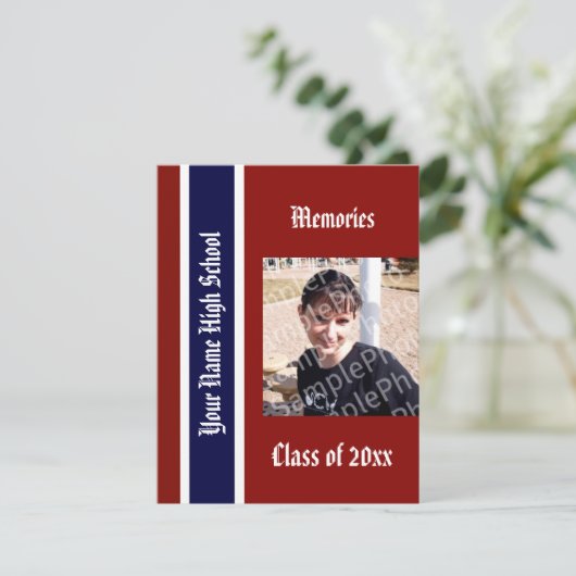 Yearbook Grad Ankündigung (Stehend Vorderseite)