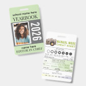 Yearbook Staff Badge Fully Customizable Ausweis (Vorder- & Rückseite)