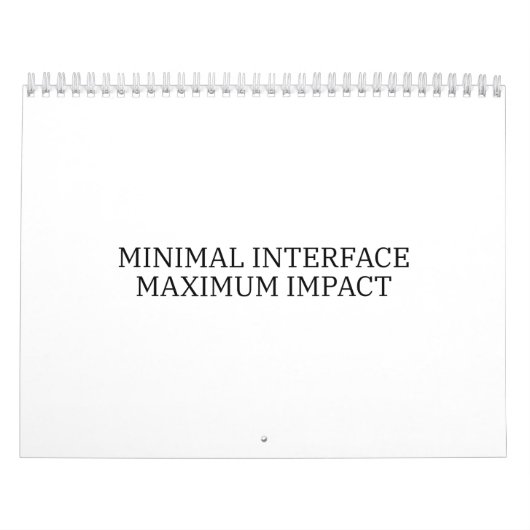 Yearly Architecture | Minimal Interface Visual  Kalender (Titelbild)