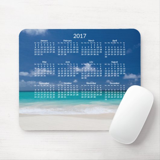 Yearly Beach Calendar 2017 Mousepads Fotos hinzufü (Mit Mouse)