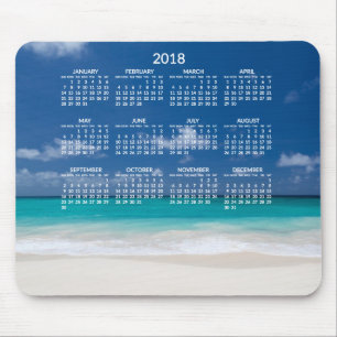 Yearly Beach Calendar 2018 Mousepads Fotos hinzufü