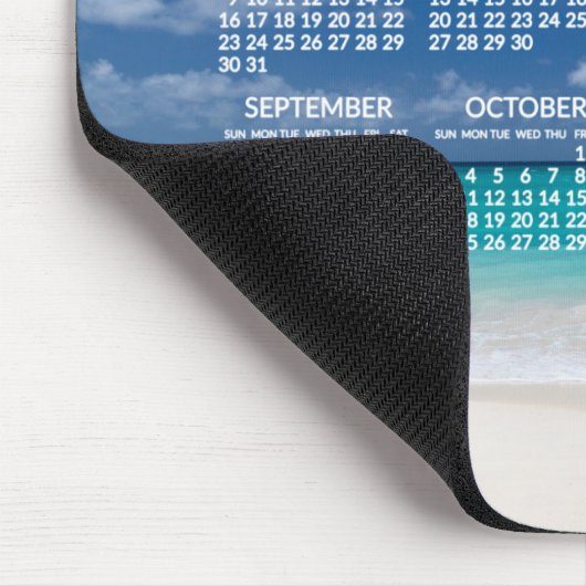 Yearly Beach Calendar 2021 Mousepads Fotos hinzufü (Ecke)