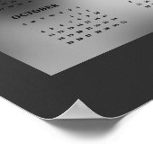 Yearly Calendar Beautiful Stallion Horse Poster (Ecke)