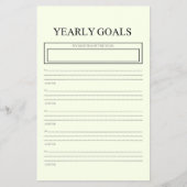  Yearly Goals Planner  Flyer (Vorne)