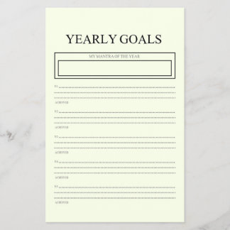  Yearly Goals Planner  Flyer
