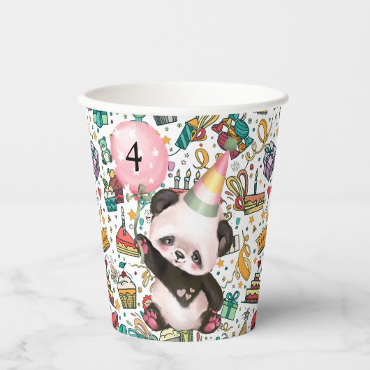 Yearly Happy Birthday Pappbecher (Vorderseite)