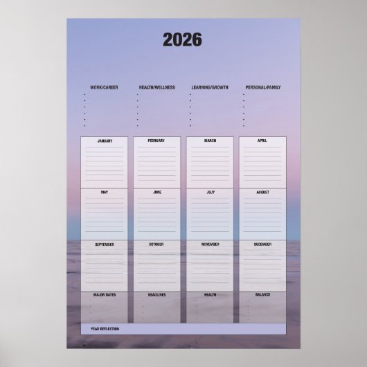 Yearly Planner Poster (Vorne)