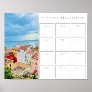 Yearly Vacation Planner Poster