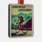 Yearn für dieses laktische Brennen Radfahren Ornament Aus Metall (Rechts)