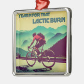 Yearn für dieses laktische Brennen Radfahren Ornament Aus Metall (Links)