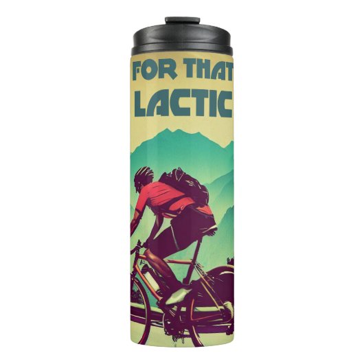 Yearn für dieses laktische Brennen Radfahren Thermosbecher (Vorderseite)