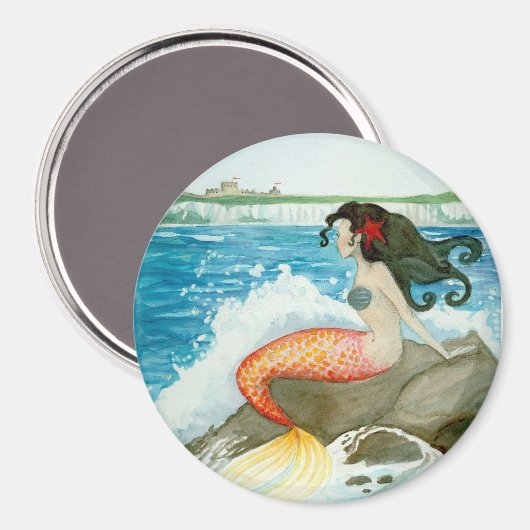 Yearning Litlle Mermaid Art Magnet (Vorderseite/Rückseite)