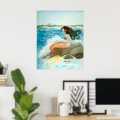 Yearning Litlle Mermaid ART PRINT Poster (Heimbüro)