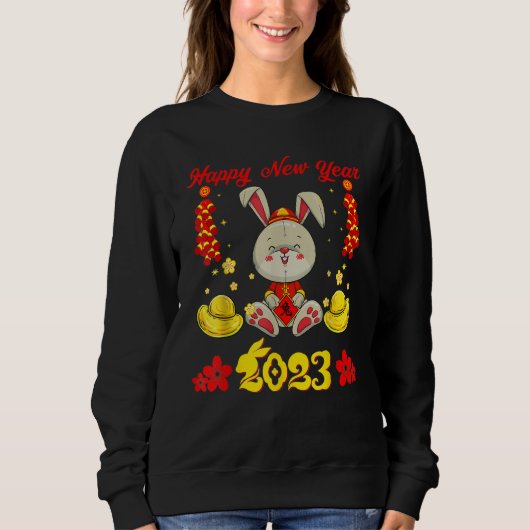 Years Of The Rabbit Chinese New Years Kids Toddler Sweatshirt (Vorderseite)